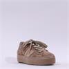 Paul Green Platform Laced Trainer - Beige Suede